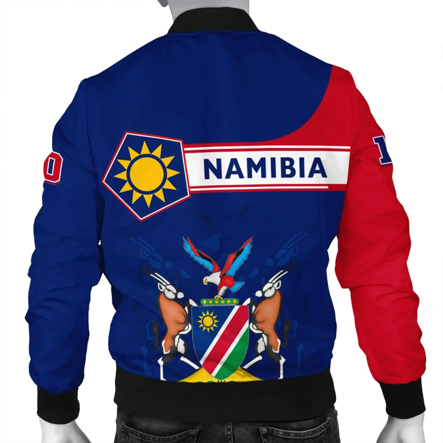 Custom Namibia Bomber Jacket Pentagon Style