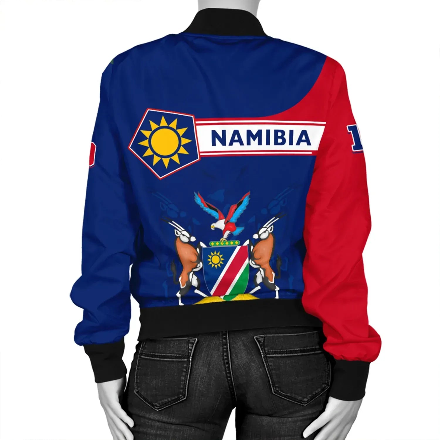 Custom Namibia Bomber Jacket Pentagon Style