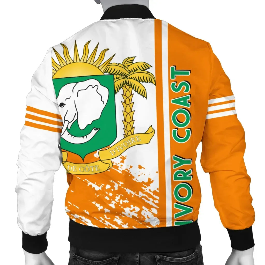 Ivory Coast Bomber Jacket Quarter Style