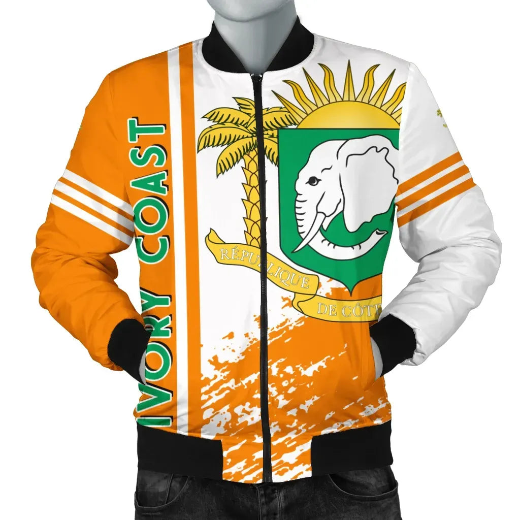 Ivory Coast Bomber Jacket Quarter Style