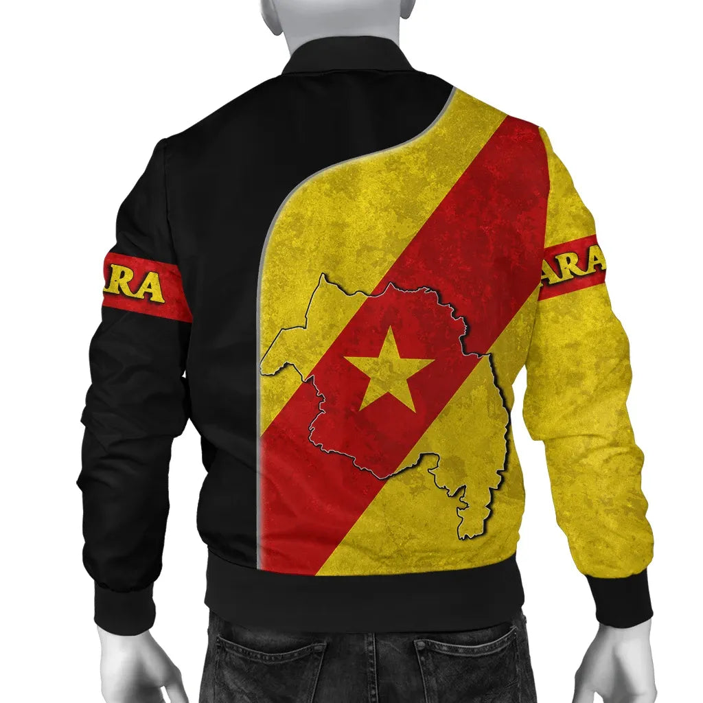 Amhara Flag Coat Of Arms  Bomber Jacket