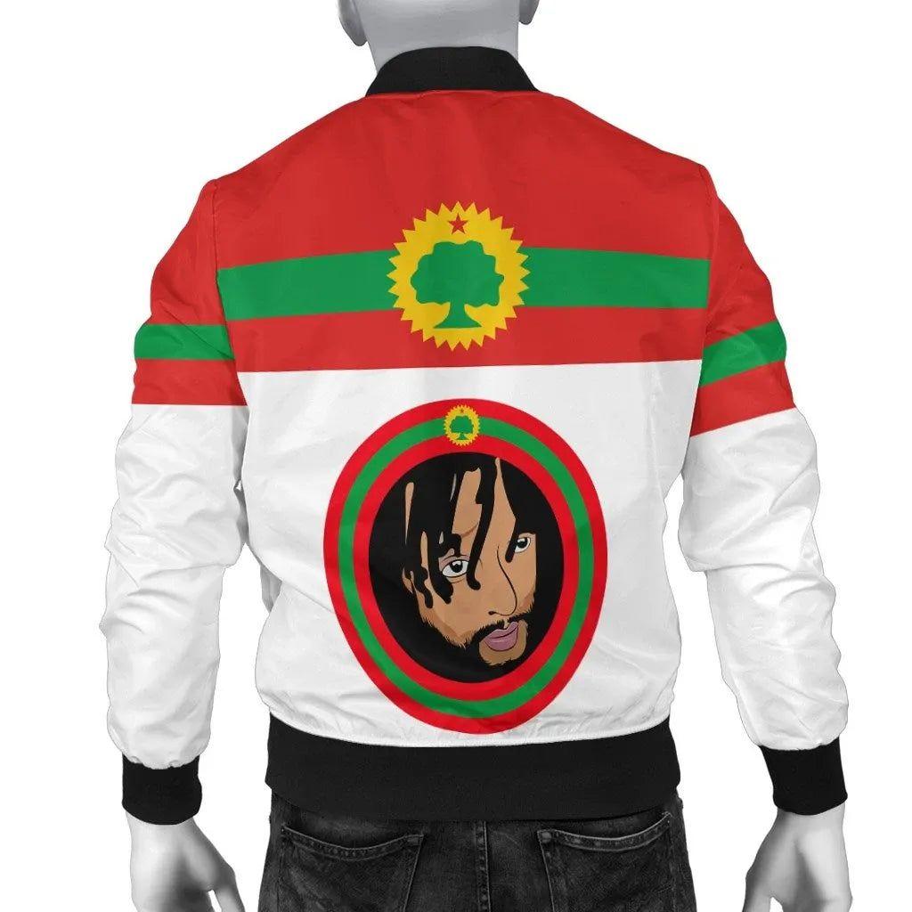 Oromo Jaal Marroo Dirribaa Bomber Jacket