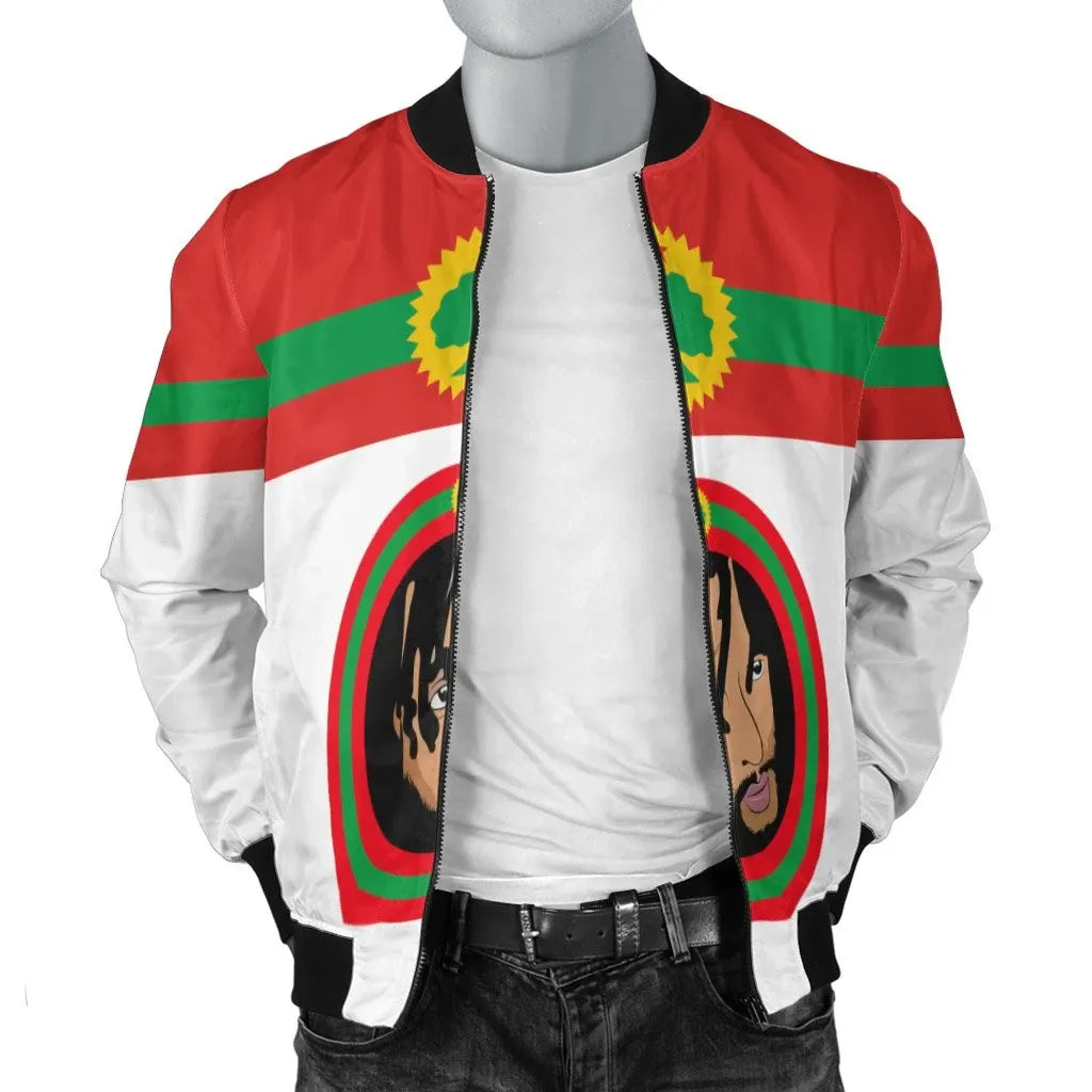 Oromo Jaal Marroo Dirribaa Bomber Jacket