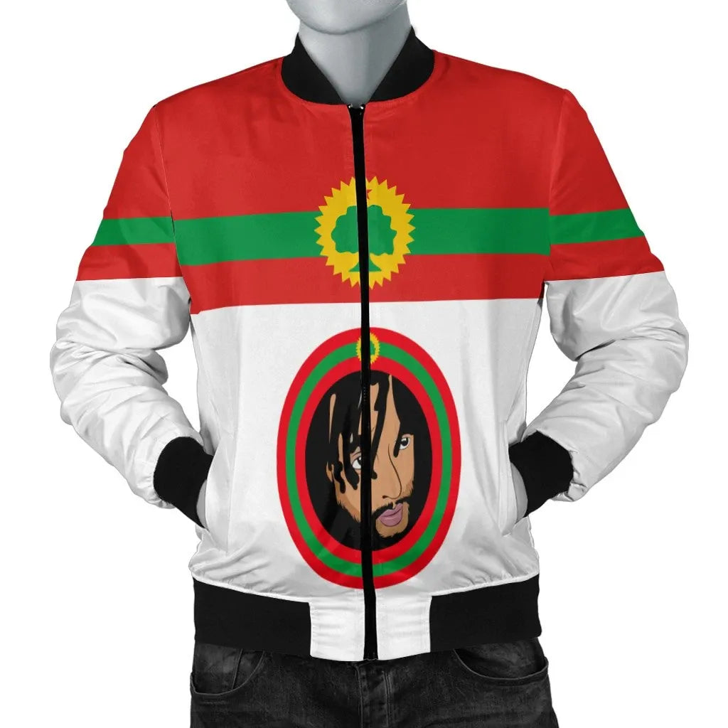 Oromo Jaal Marroo Dirribaa Bomber Jacket