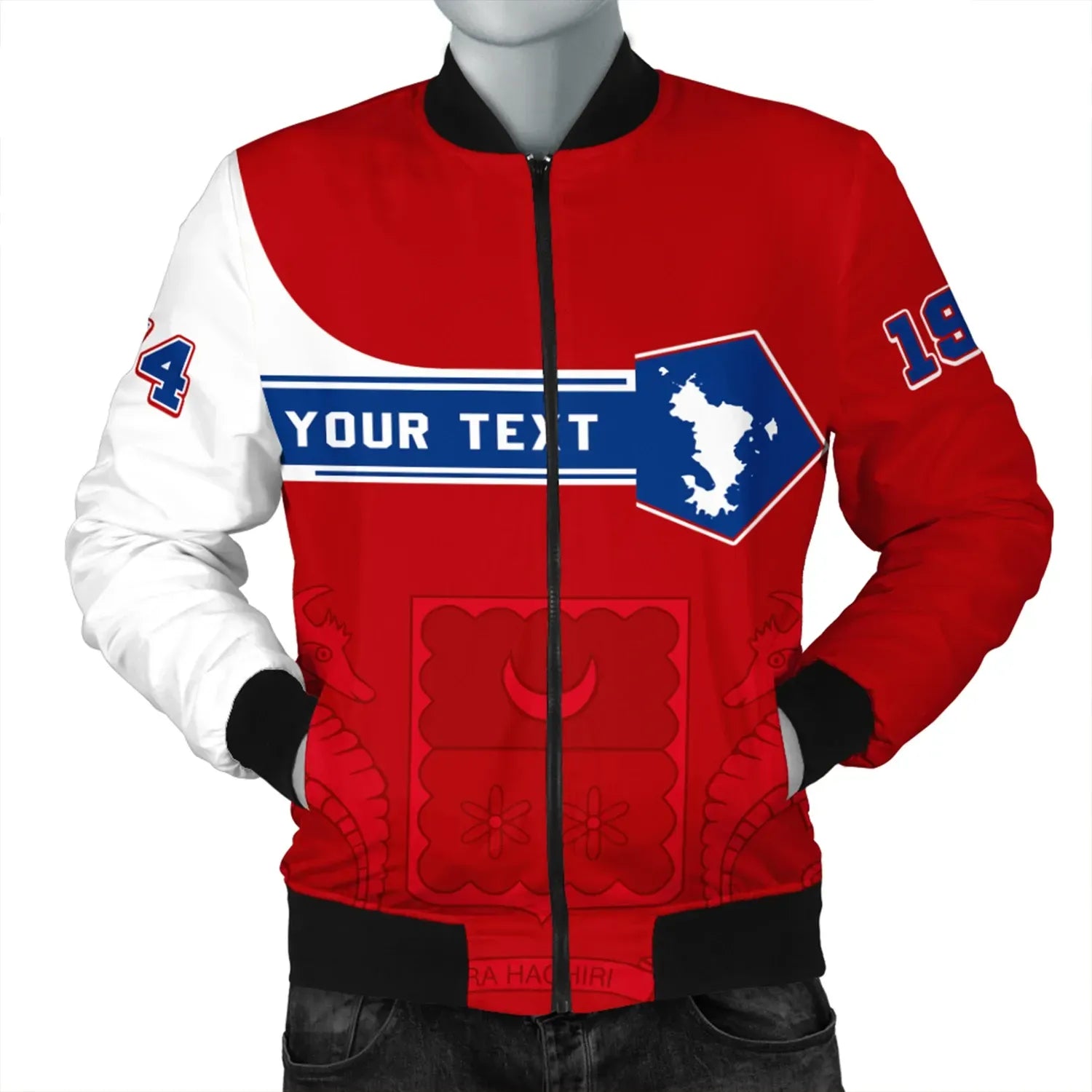 Custom Mayotte Bomber Jacket Pentagon Style