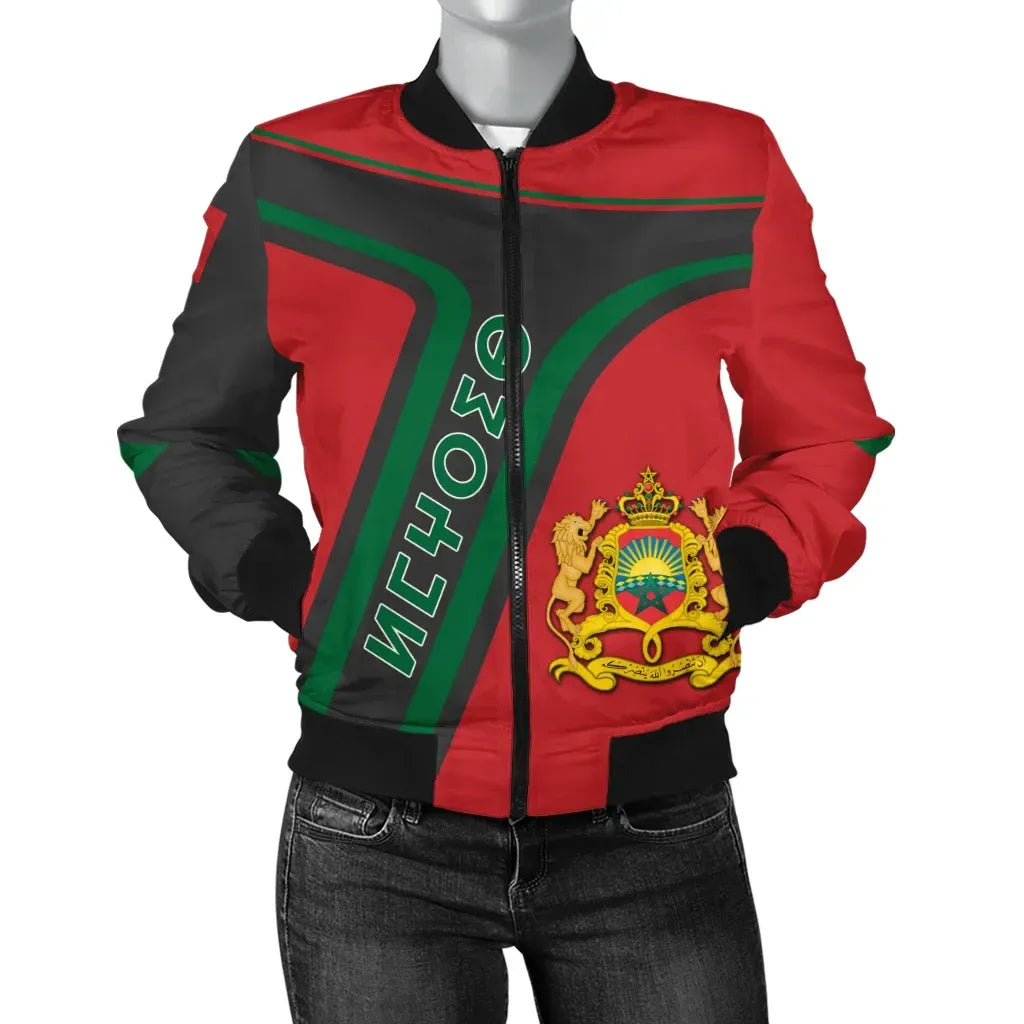 Morocco Pride Bomber Jacket - Junc Style