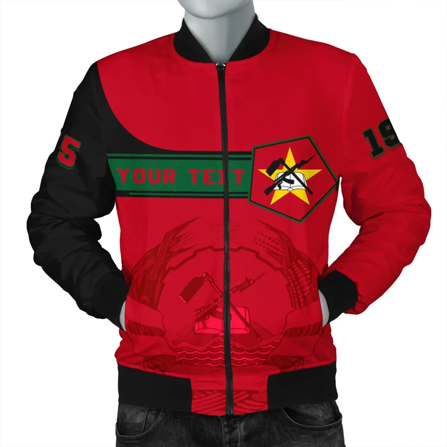 Custom Mozambique Bomber Jacket Pentagon Style