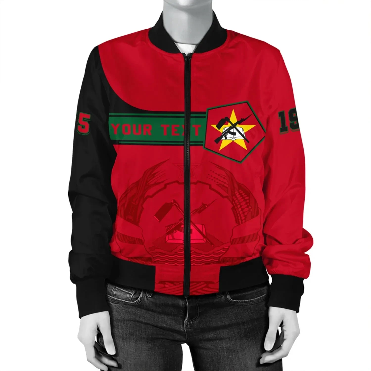 Custom Mozambique Bomber Jacket Pentagon Style