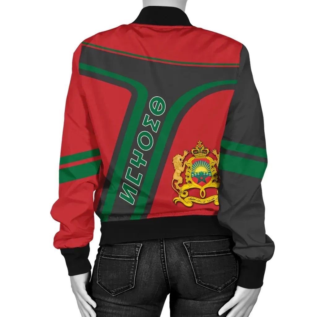 Morocco Pride Bomber Jacket - Junc Style