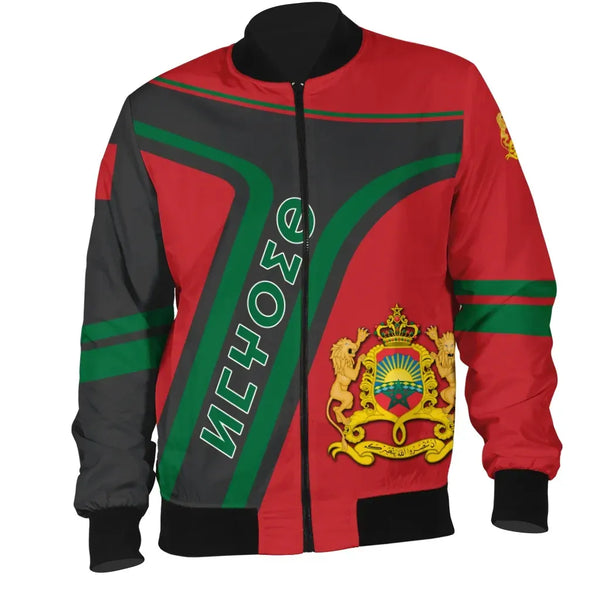 Morocco Pride Bomber Jacket - Junc Style