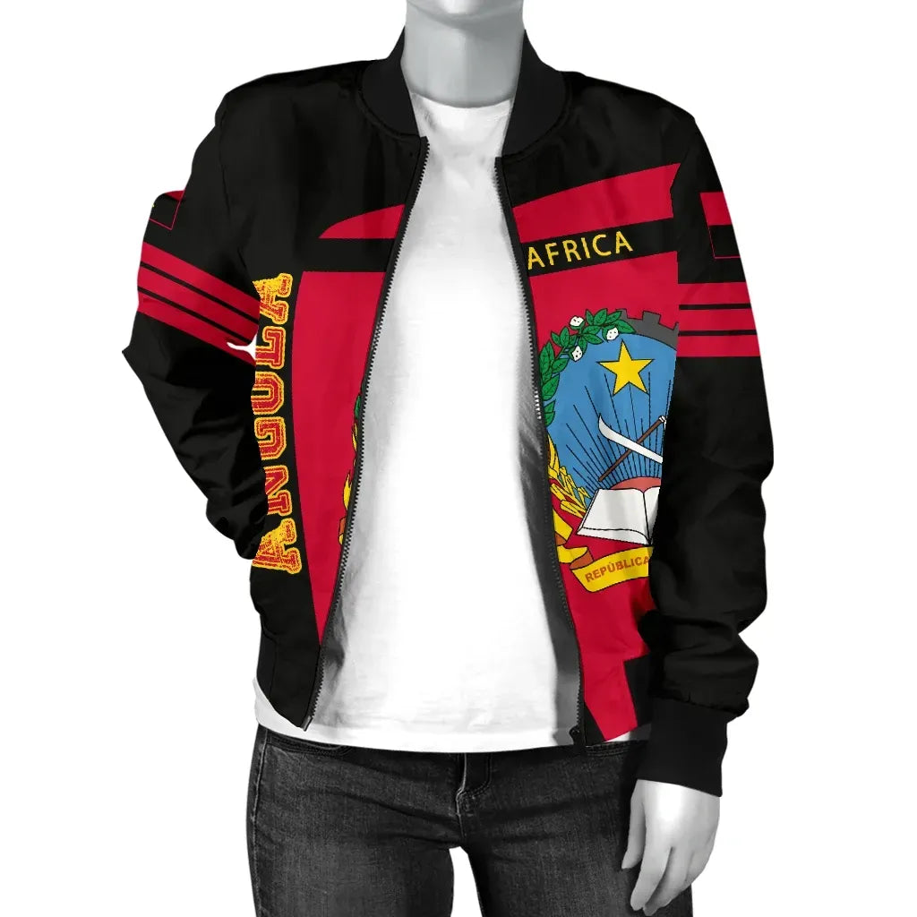 Angola Sport Style Women's Bomber Jacket