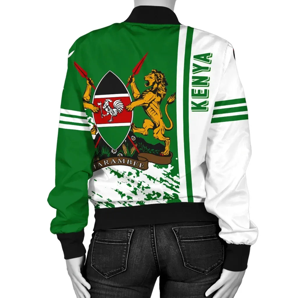 Kenya Bomber Jacket Quarter Style