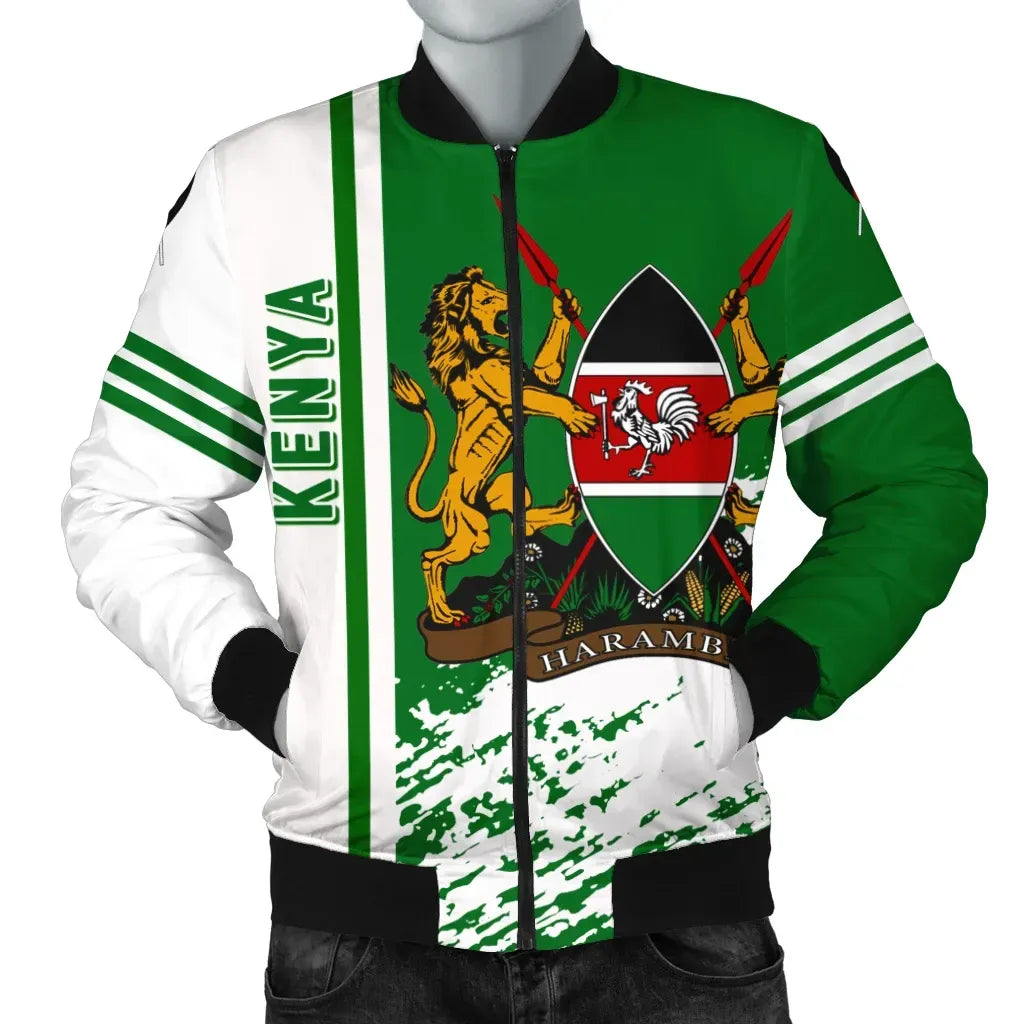 Kenya Bomber Jacket Quarter Style