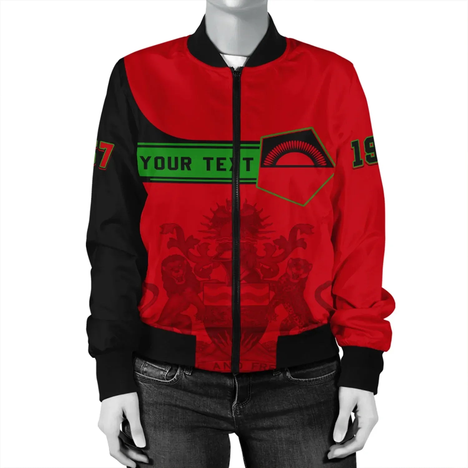 Custom Malawi Bomber Jacket Pentagon Style