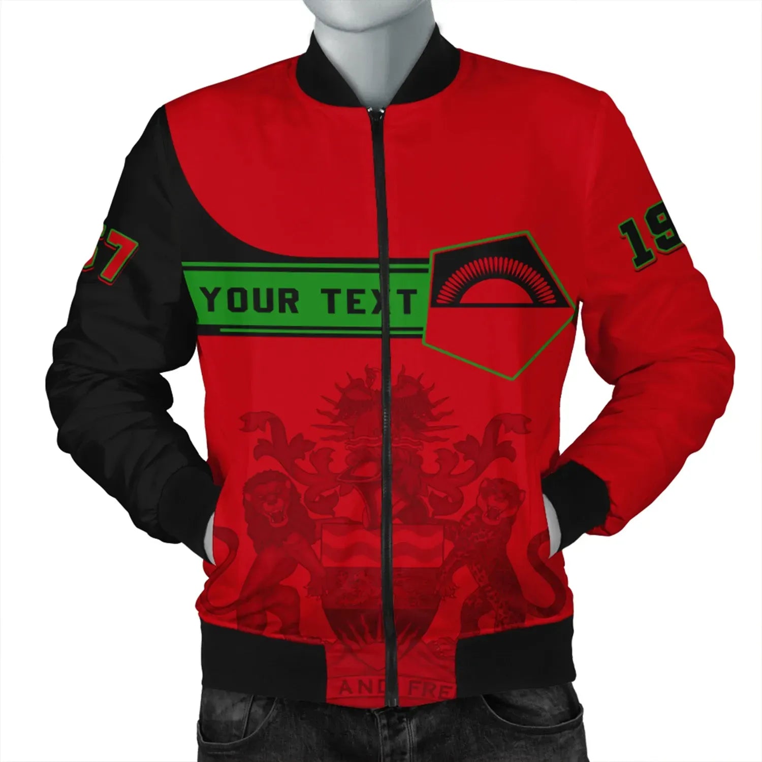 Custom Malawi Bomber Jacket Pentagon Style