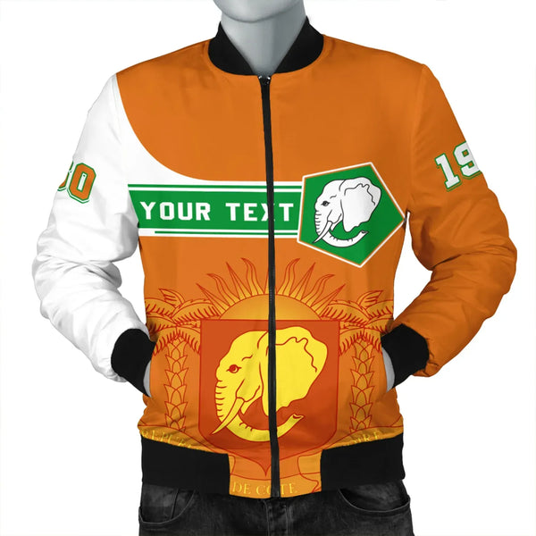 Custom Ivory Coast Bomber Jacket Pentagon Style