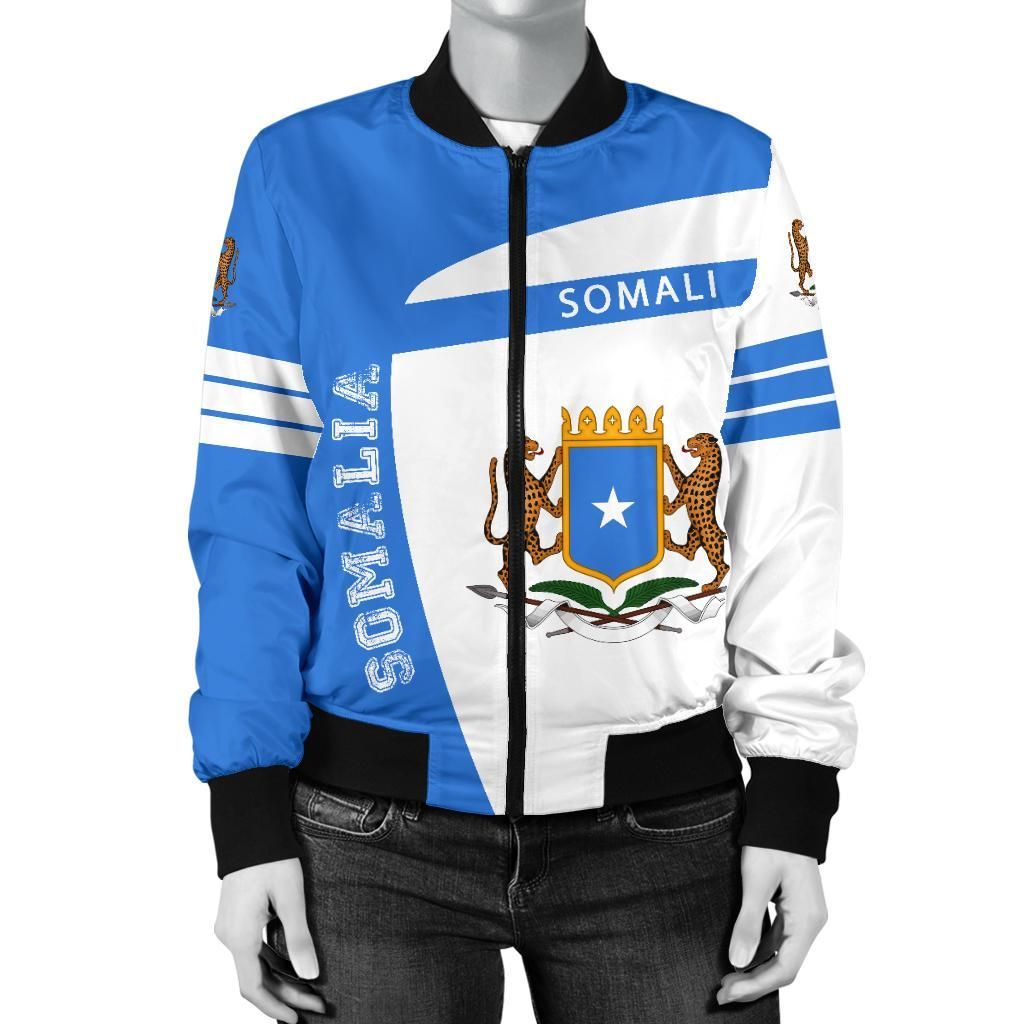 Somalia Coat Of Arms Sport Women's Bomber Jacket - Premium Style