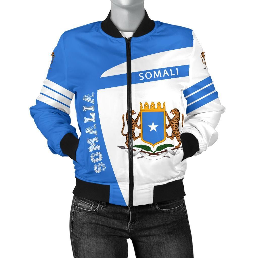 Somalia Coat Of Arms Sport Women's Bomber Jacket - Premium Style