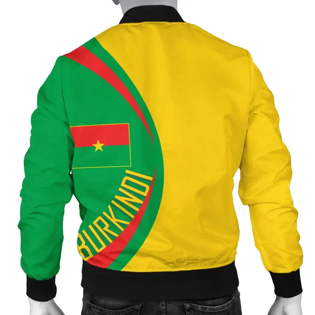 Burkina Faso Pride Burkindi Bomber Jacket - Circle Style