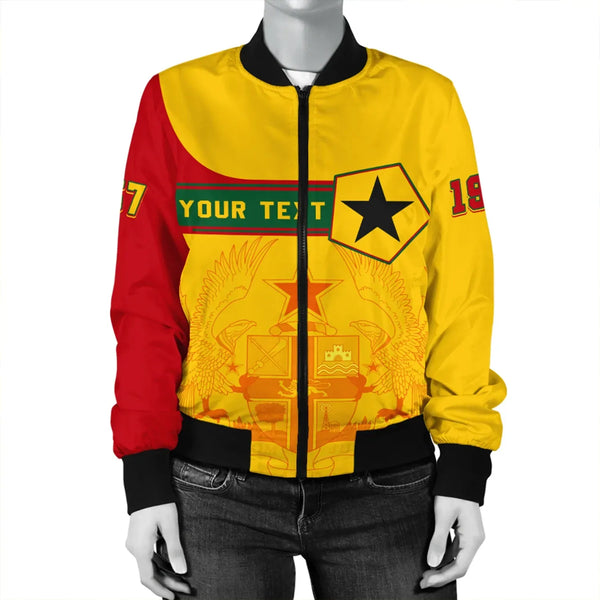 Custom Ghana Bomber Jacket Pentagon Style