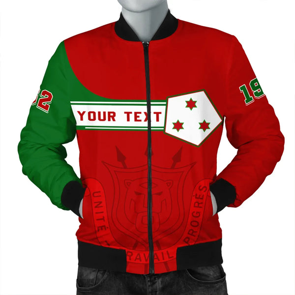 Custom Burundi Bomber Jacket Pentagon Style