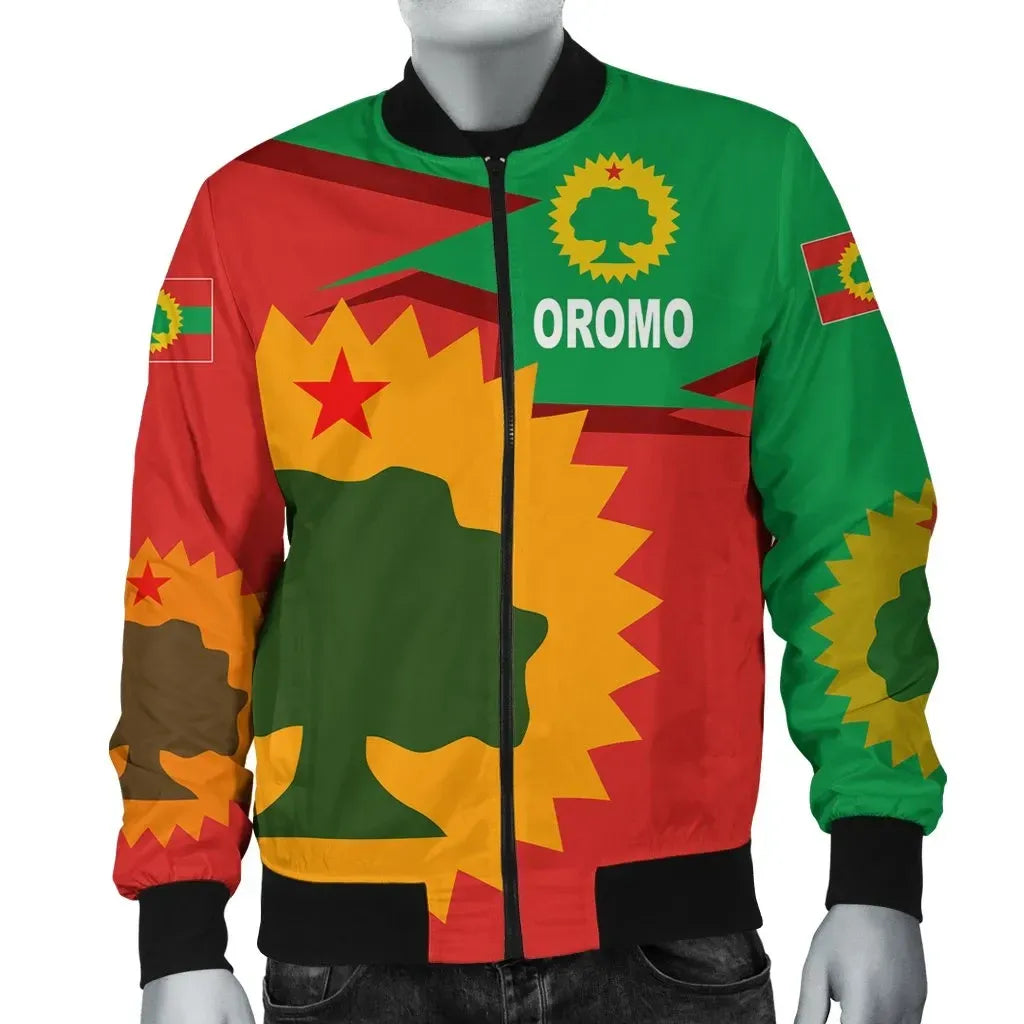 Oromo Flag Bomber Jacket