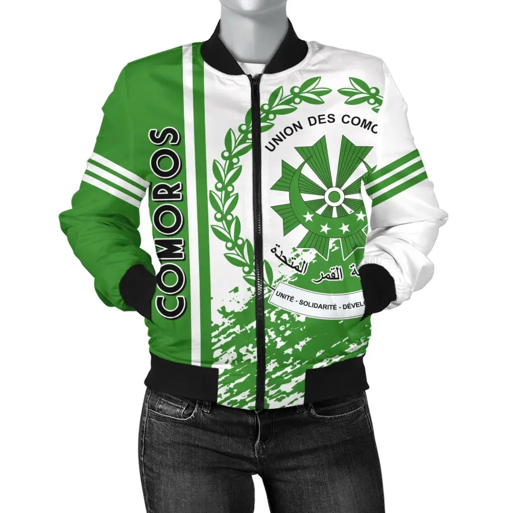 Comoros Bomber Jacket Quarter Style