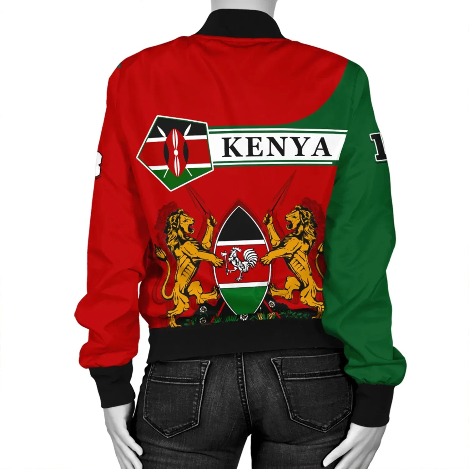 Custom Kenya Bomber Jacket Pentagon Style