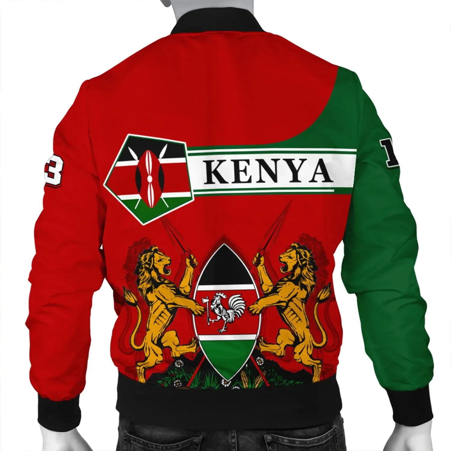 Custom Kenya Bomber Jacket Pentagon Style