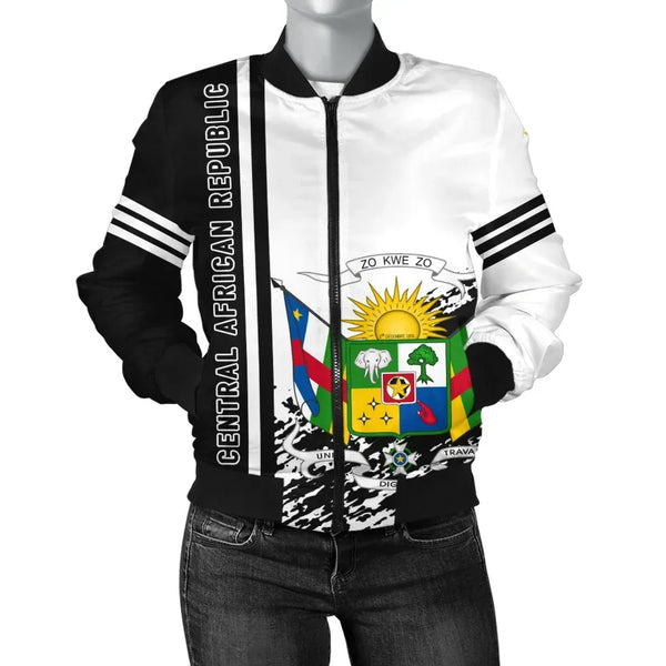 Central African Republic Bomber Jacket Quarter Style