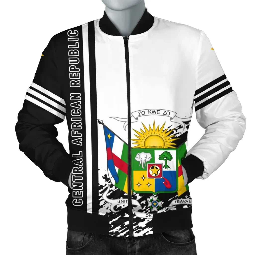 Central African Republic Bomber Jacket Quarter Style