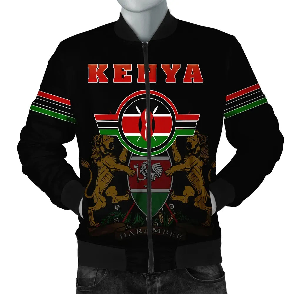 Kenya Grunge Bomber Jacket