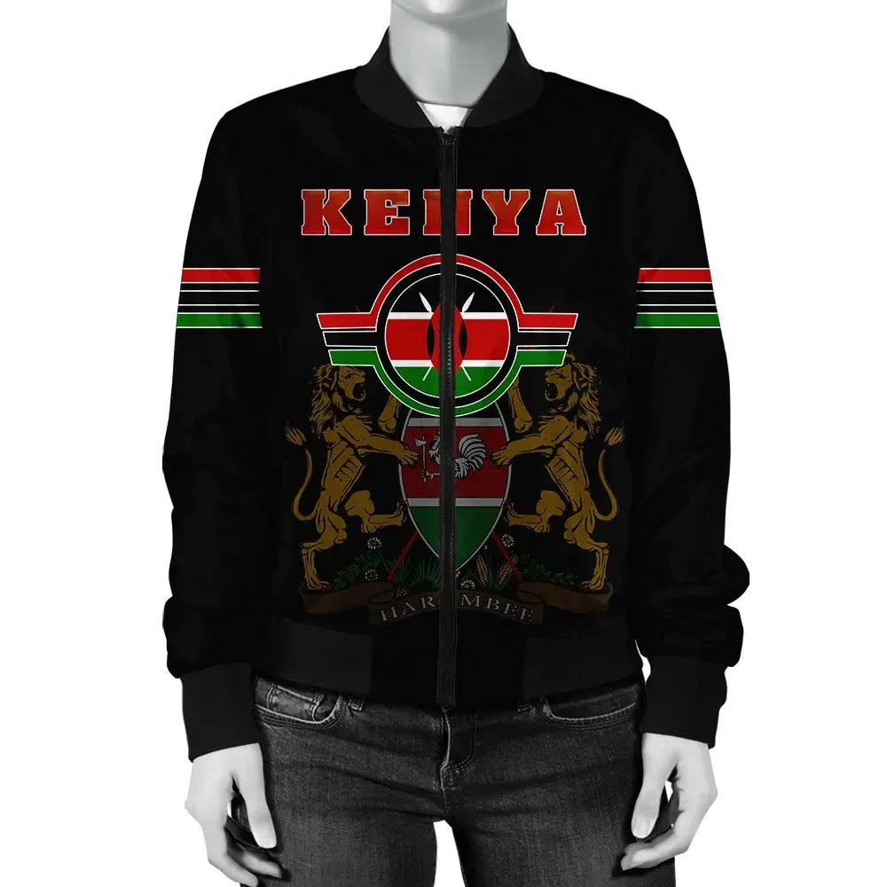 Kenya Grunge Bomber Jacket