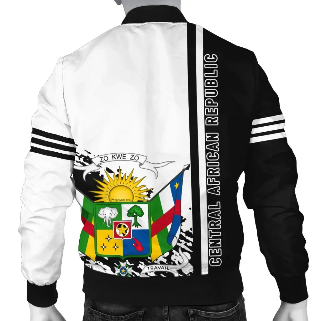 Central African Republic Bomber Jacket Quarter Style