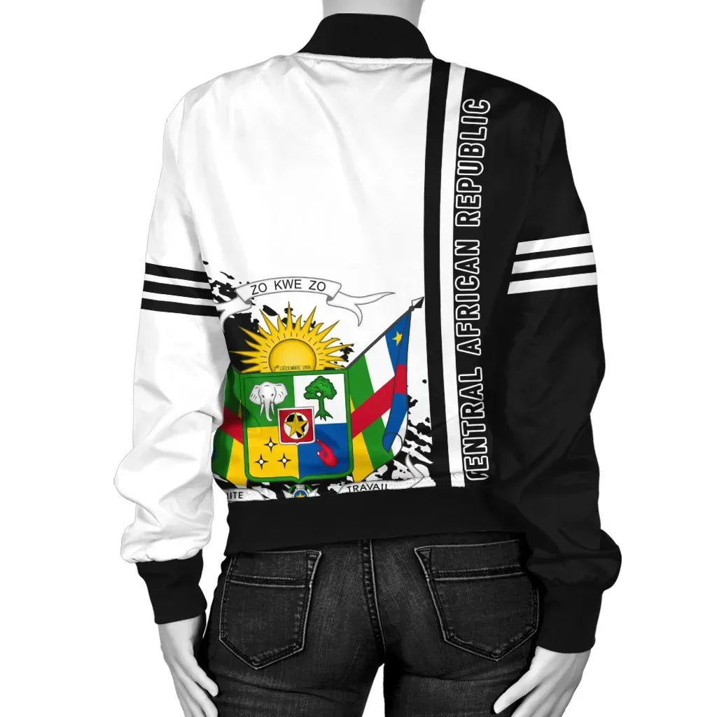 Central African Republic Bomber Jacket Quarter Style