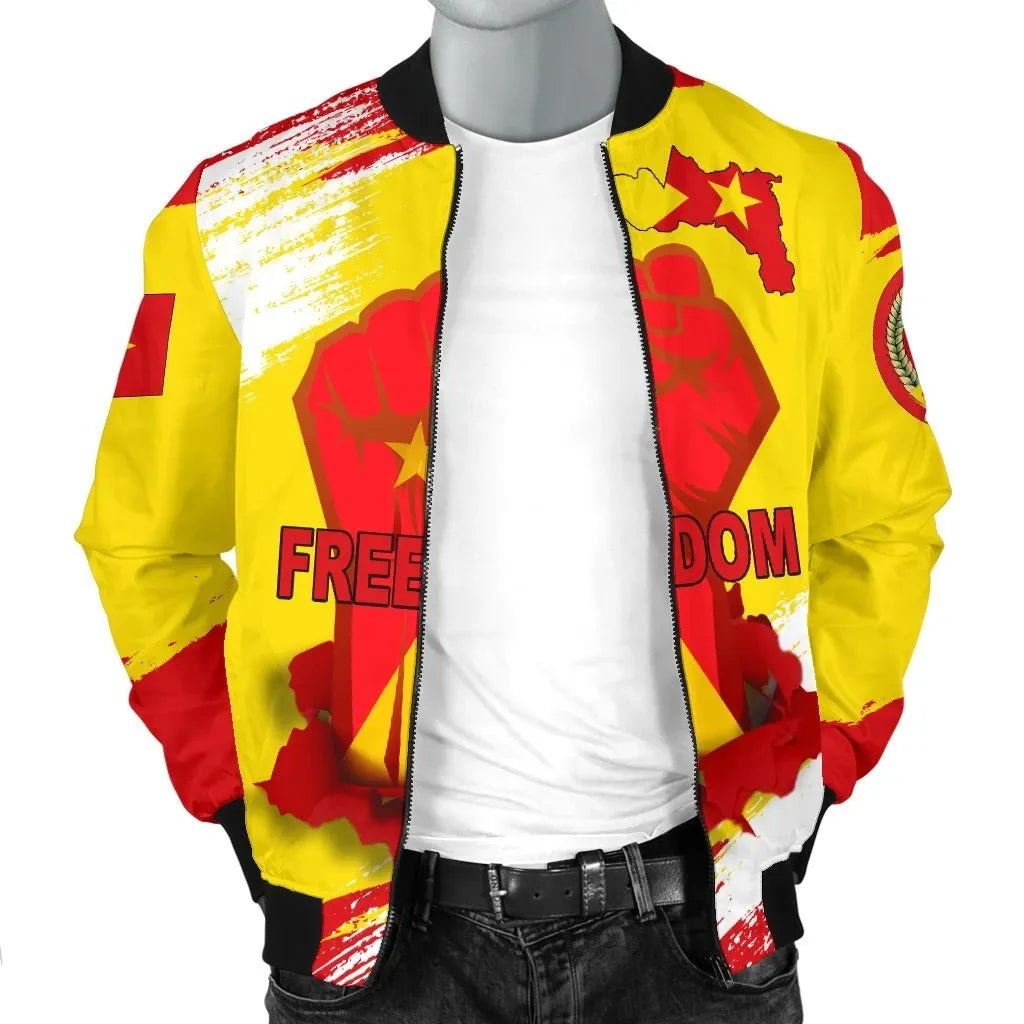 Freedom Tigray Flag And Map  Bomber Jacket