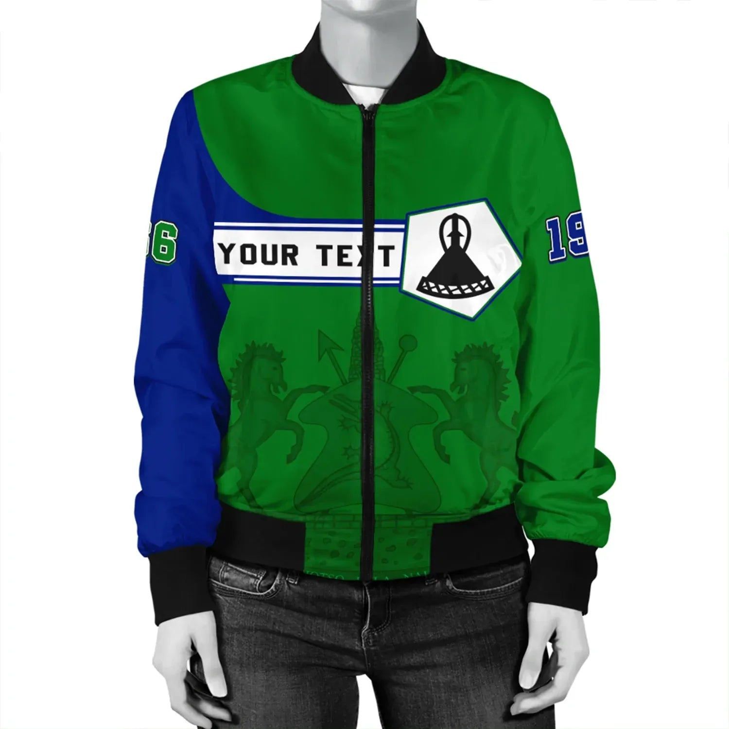 Custom Lesotho Bomber Jacket Pentagon Style