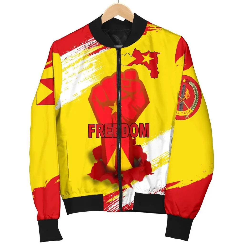 Freedom Tigray Flag And Map  Bomber Jacket