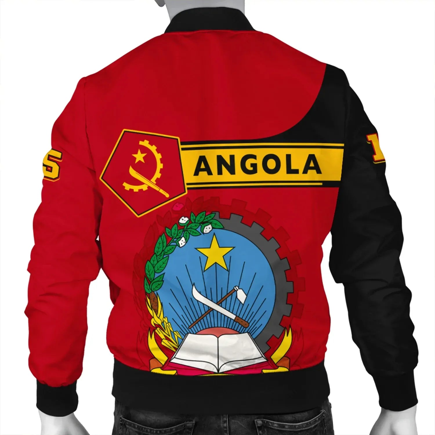 Custom Angola Bomber Jacket Pentagon Style