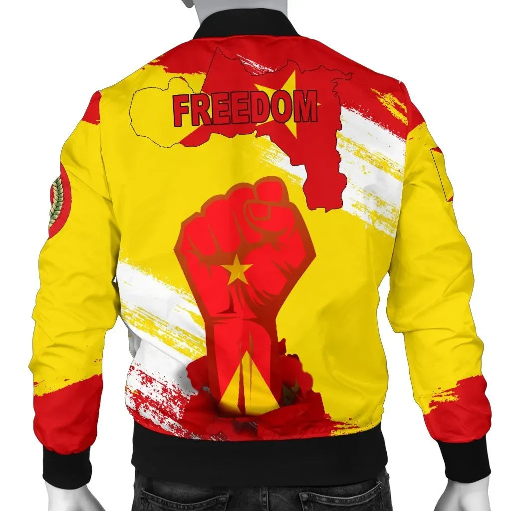 Freedom Tigray Flag And Map  Bomber Jacket