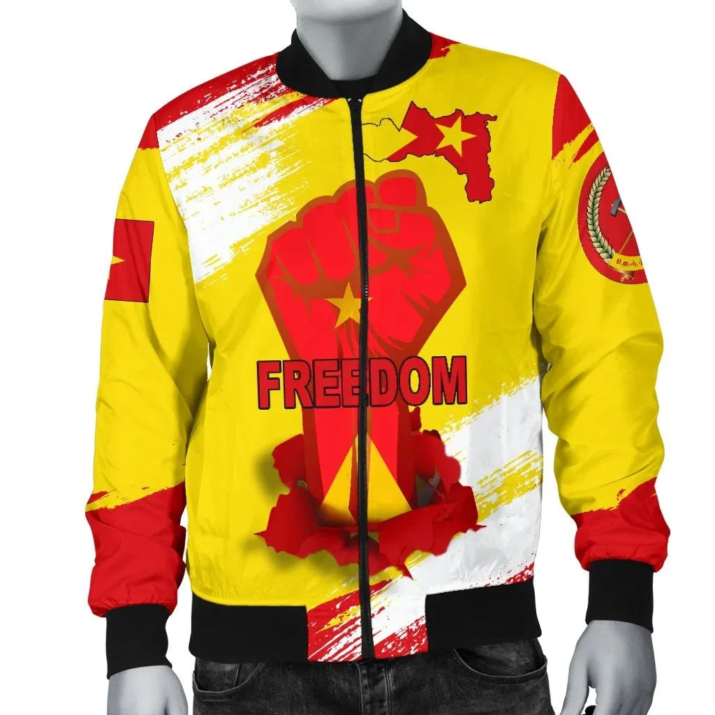 Freedom Tigray Flag And Map  Bomber Jacket