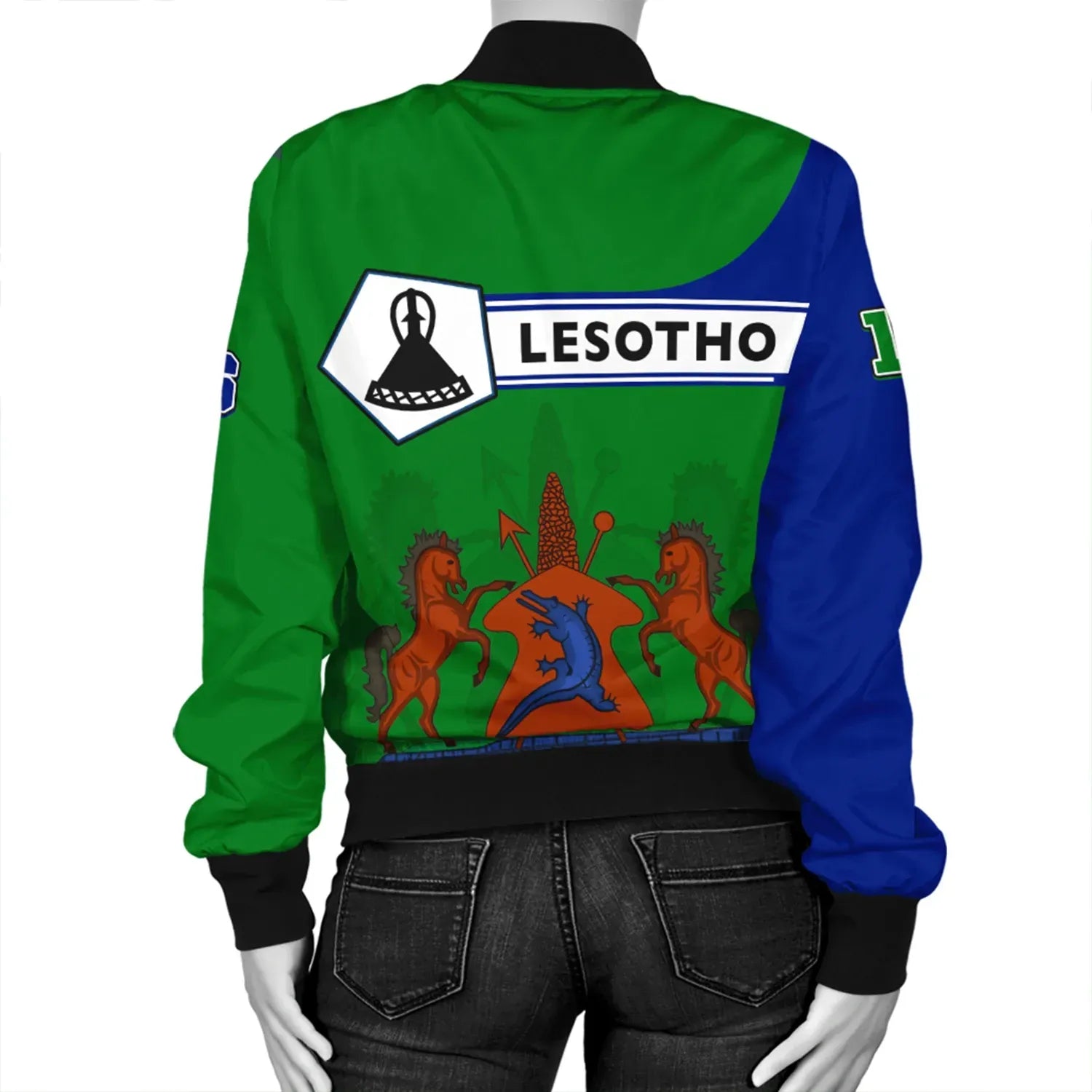 Custom Lesotho Bomber Jacket Pentagon Style