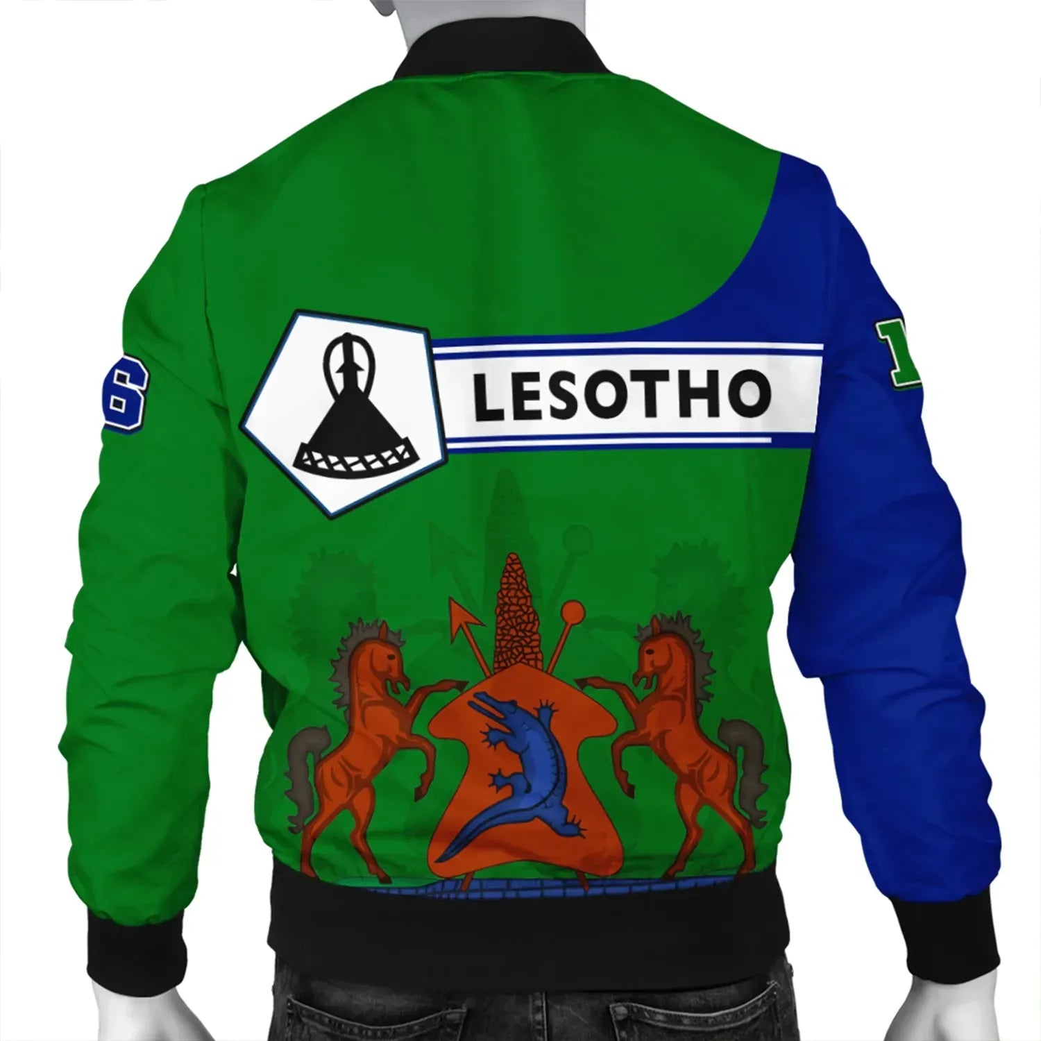 Custom Lesotho Bomber Jacket Pentagon Style