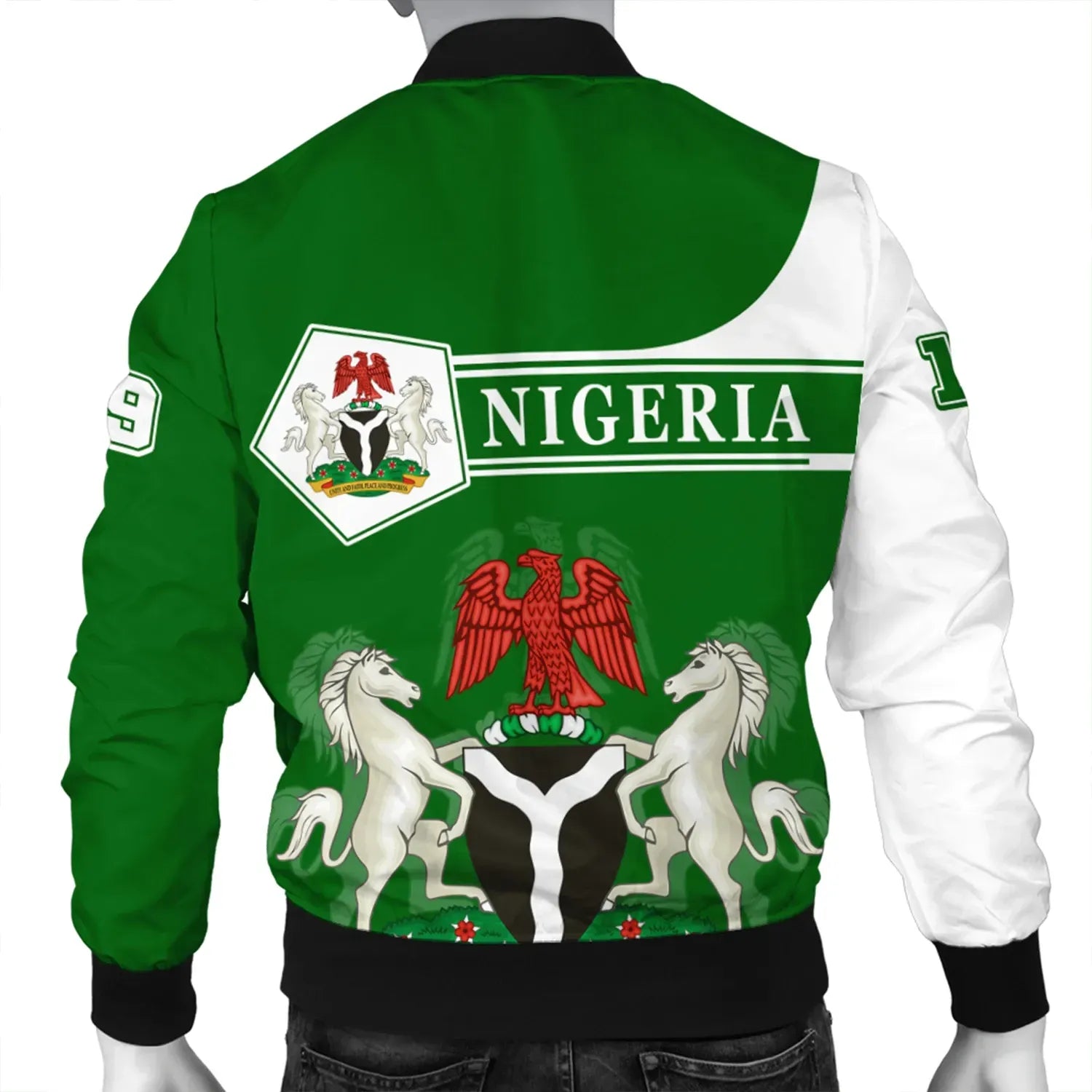 Custom Nigeria Bomber Jacket Pentagon Style