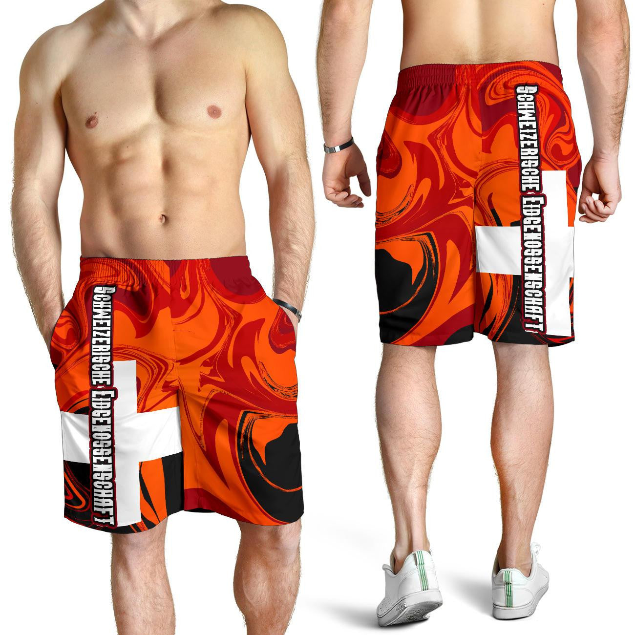 Switzerland Men Shorts Flame Of Switzerland