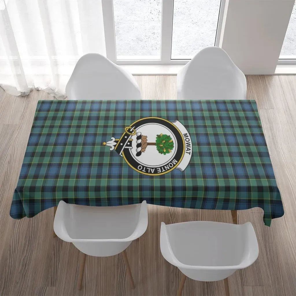 Mowat (of Inglistoun) Tartan Crest Tablecloth