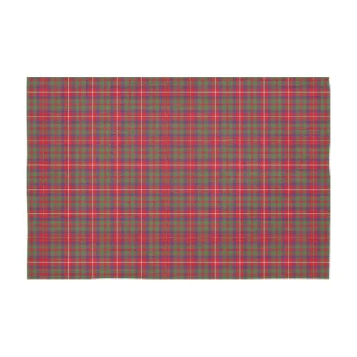 Shaw Red Modern Tartan Plaid Tablecloth