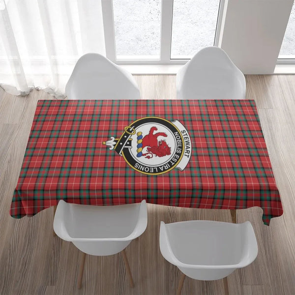 Stewart (Stuart) of Bute Tartan Crest Tablecloth