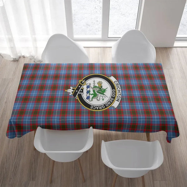 Crichton District Tartan Crest Tablecloth