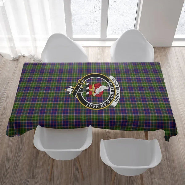Whiteford Tartan Crest Tablecloth